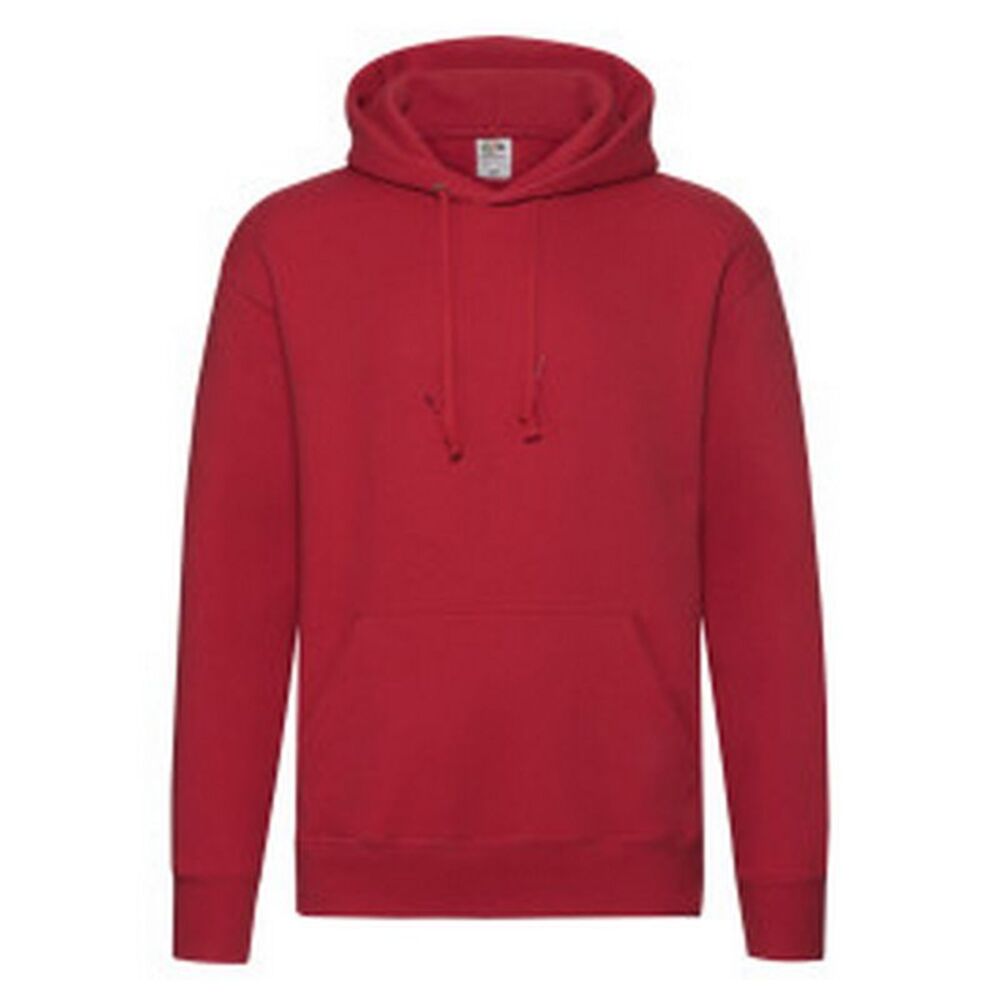 Fruit of the Loom Mens R Hoodie / Red